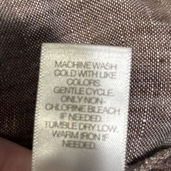 J.Jill Love Linen Women's Beechnut Slim Leg Ankle Pull On Pants Size XL Petite - Picture 15 of 16